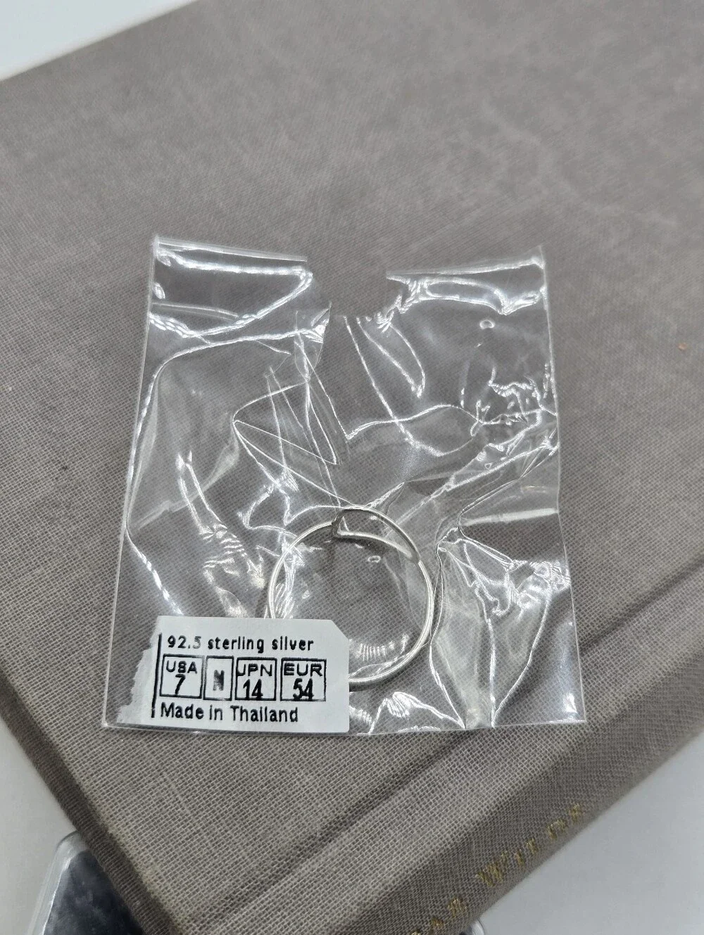 Sterling Silver Ring Wire Circle Outline Size sz7 Fairy Boho Dainty Delicate 925